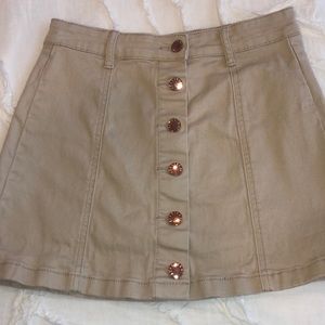 Tan Skirt- Forver 21